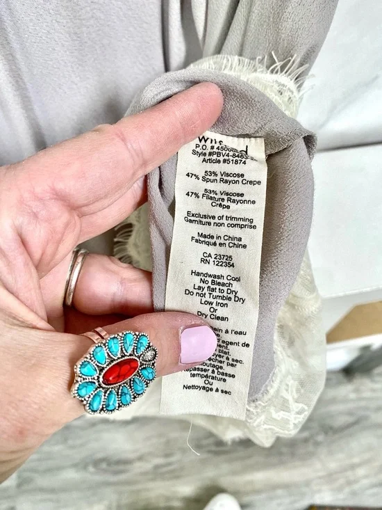 Aritzia Wilfred Moulin satin dress w lace detailing shabby chic vibe - Picture 3 of 7